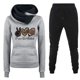 thumbnail image 1 of Puntoco Conjunto de dos piezas de suéter y pantalones estampados de manga larga con capucha y cuello redondo para mujer Puntoco Puntoco-5278, 1 of 2