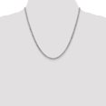 thumbnail image 2 of 14k White Gold 20 Inch 3.35mm Curb Chain Necklace Pendant Charm, 2 of 9