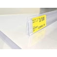 thumbnail image 3 of THE GLOBAL DISPLAY SOLUTION | Ticket Holder Protector Retail Shelf Labels for Lozier and Madix Shelving | 47.625" L x 1.25" H Labels | 100 Pack | Clear, 3 of 7