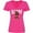 Hot Pink, variant on Bigfoot Sassy Happy Sasquatch Women's V-Neck T-Shirt