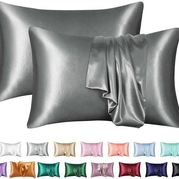 Silk Pillowcase 2 Pack, 100% Mulberry Silk Pillowcase For Hair And Skin, Silk Pillowcase