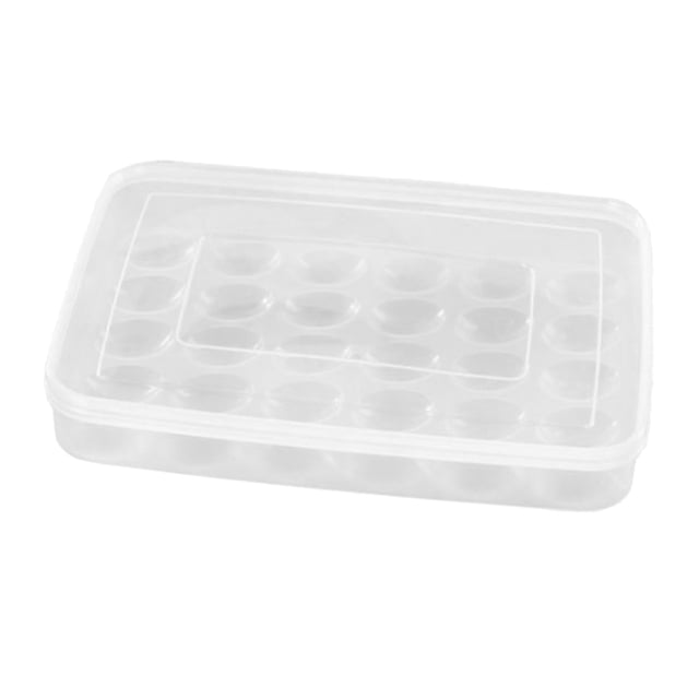 Contenedor de huevo plástico de 30 grillas de gran capacidad para huevos a prueba de golpes con tapa Bandeja de la caja de almacenamiento para refrigerador