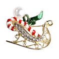 thumbnail image 2 of Giyblacko Christmas Party Supplies Fashion Christmas Brooch Christmas Tree Shoes Elder EACH Garland Snowflake Bell Pin, 2 of 2