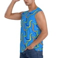 thumbnail image 3 of Kdxio Colorful Snake for Men's Muscle T-shirt,Sleeveless for Workout Running Athletic Gym Lounge Casual, 3 of 7