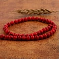thumbnail image 5 of K-KED Natural Stone Red Turquoise Gemstone Round Spacer Loose Beads 6mm 8mm 10mm 16"-4 mm, 5 of 7