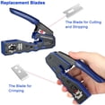 thumbnail image 4 of Kit de herramientas de crimpado BAIDUOTOOL para Cat5/6 Ethernet RJ45, 4 of 8