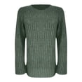 thumbnail image 5 of Pxiakgy long sleeve shirts for women Women's Long Sleeve Shirts Crewneck Tunic Tops Lightweight Fall Sweaters womens long sleeve tops shirts for women gifts for women Green + L, 5 of 5