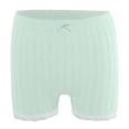 thumbnail image 7 of ZQUUVOU Women's High Waisted Lace Shorts Shapewear Jacquard Knit Bow Bike Shorts Tummy Control Soft Breathable Shorts Green, 7 of 7