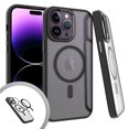 thumbnail image 2 of Xpression Cover for Apple iPhone 14 Pro Max (6.7") Magnetic Case with Built in Magnets Compatible with MagSafe, Clear Hybrid Bumper Phone Case - Clear / Black, 2 of 9