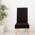 thumbnail image 4 of Anckoeil Solid Color Brushed High Elastic Chair Cover Soft and Comfortable Chair Seat Cover -proof and Dirt- Chair Slipcover Suitable for Dining Chair, 4 of 4