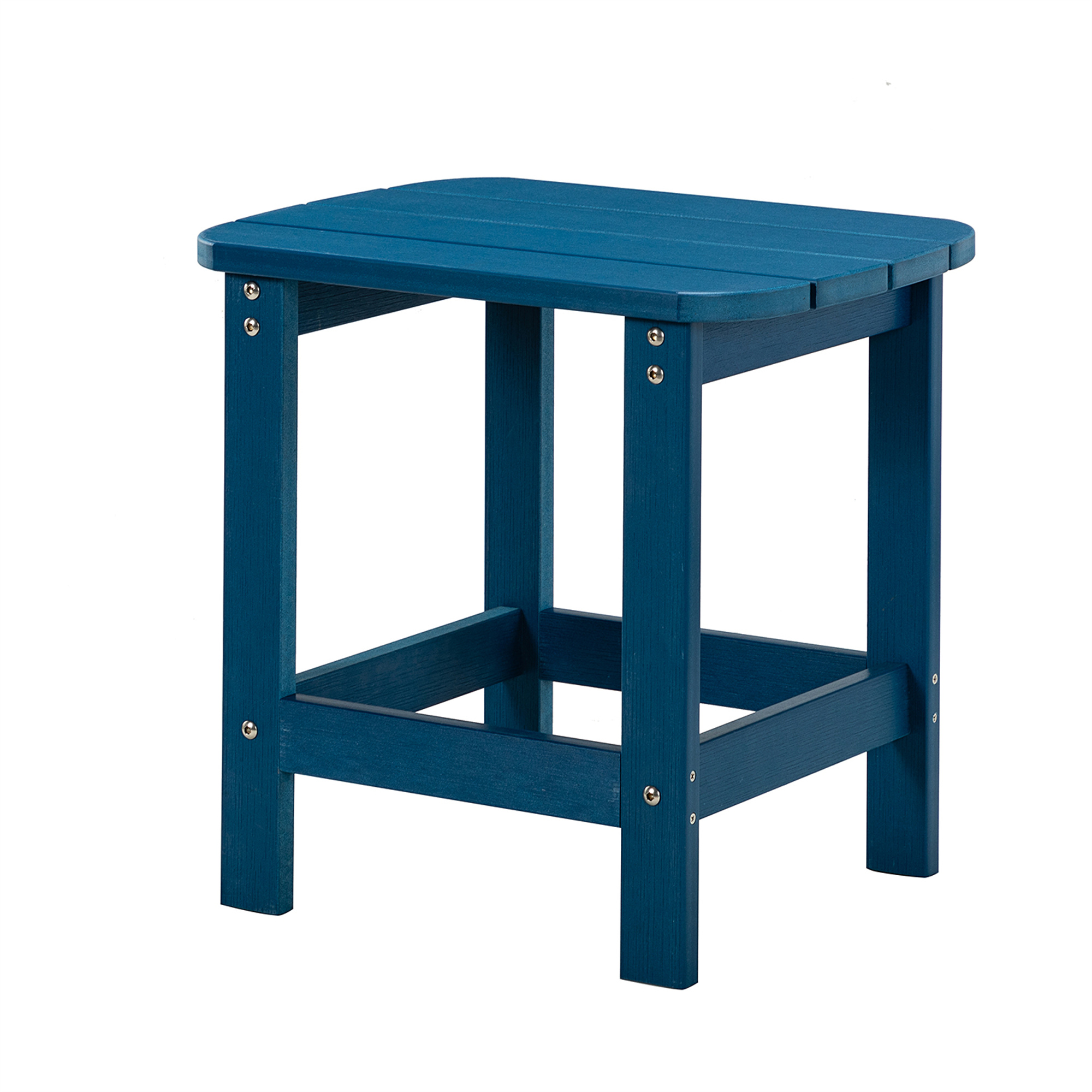 Cfowner Square Outdoor Side Table, Pool Composite Patio Table, End Tables for Backyard, Easy Maintenance, Navy - image 2 of 7