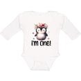 thumbnail image 3 of Inktastic Babys First Birthday Penguin 1 Year Old Girl Girls Long Sleeve Baby Bodysuit, 3 of 5