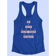 thumbnail image 3 of If Not Now Then When Banner Racerback Tank Women -Image by Shutterstock, Female x-Small, 3 of 4