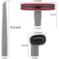 thumbnail image 3 of Herramienta para rincones y cepillo para polvo para tapicería compatible con los modelos de aspiradoras elevables Shark Navigator Nv350, Nv352, Nv355, Nv356e, en comparación con, 3 of 5
