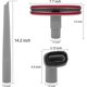 thumbnail image 3 of Herramienta para rincones y cepillo para polvo para tapicería compatible con los modelos de aspiradoras elevables Shark Navigator Nv350, Nv352, Nv355, Nv356e, en comparación con Pa, 3 of 5
