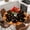 Black Orange, variant on Fall Pumpkins Round Tablecloth, Fitted Table Cover with Elastic for 55"-60" Round Tables, Thanksgiving Orange Maple Leaf Textured Table Cloth Outdoor Indoor Dinning Party Waterproof Tablecloths