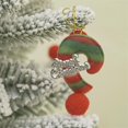 thumbnail image 3 of Small Tabletop Flocked Christmas Artificial Tree with Hanging Ornaments, 3 of 7