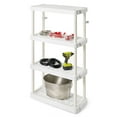 thumbnail image 6 of Gracious Living 4-Shelf Adjustable Medium-Duty Shelving Storage, White, 6 of 12