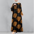 thumbnail image 5 of ZANZEA Women Long Sleeve Ruffled Hem Belted Muslim Dress Islamic Maxi Dresses, 5 of 6