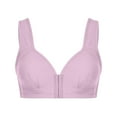 thumbnail image 3 of Timegard Plus Size Bras for Women Full Coverage Deep V Front Closure Bras Breathable Daily Bra Underwear, 3 of 7