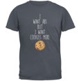 thumbnail image 1 of I Want Abs But I Want Cookies More Grey Adult T-Shirt, 1 of 1