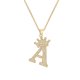 thumbnail image 1 of Qarigey InitialNecklacePendantEnglish Letter A to Z Birthday Crystal Jewellery Valentine'sDay Chain Modern Charm Ropa, zapatos y accesorios Miscelánea A 1, 1 of 6