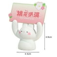 thumbnail image 6 of Pebbuoy Desktop Cartoon Animal Resin Statue Adorable Creative Shape Mini Size Photo Stand Memo Clip Message Note Holder, 6 of 7