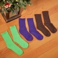 thumbnail image 3 of 1 Pair Casual Socks Unisex Athletic Cotton Socks, Sports Socks for Men Women, Green, 3 of 7