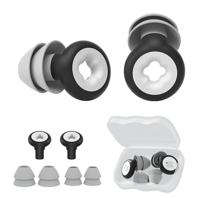 Nouveaux Bouchons d'Oreilles en Silicone à Réduction de Bruit Isolation Phonique Statique Protection Auditive Bouchons d'Oreilles Natation Imperméables Taille Taille Taille Bouchons d'Oreilles de Remplacement