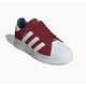 thumbnail image 4 of 2023 Superstar XLG Collegiate Burgundy White IE9872 Mens 12.5 NWT, 4 of 5