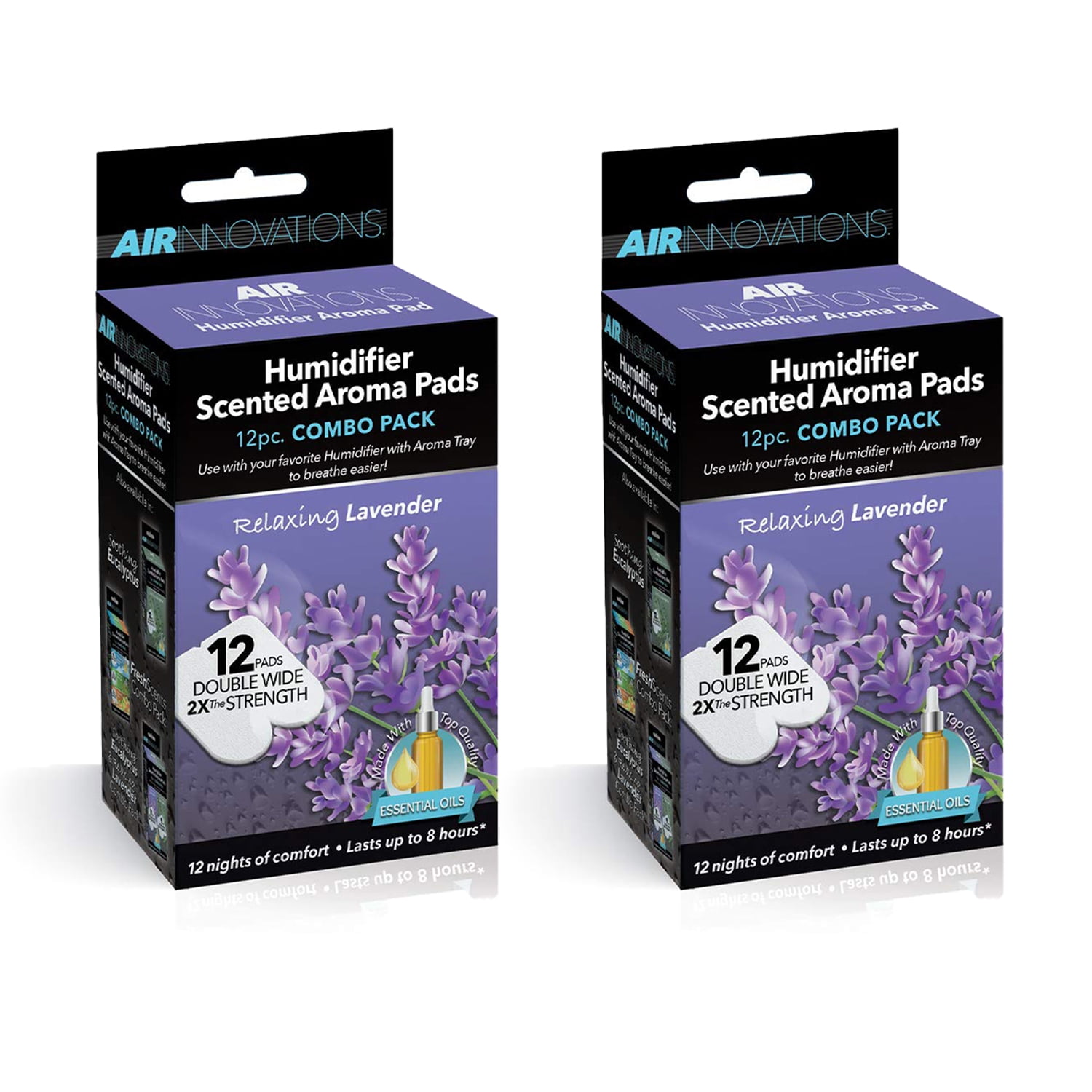 Air Innovations Oil Humidifier Aromatherapy Refills, Lavender (24 Pack