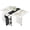 Black, variant on Folding Dining Table, Versatile Foldable Kitchen Dinner Table with Drawer 2 Storage Racks and 6 Wheels, Collapsible Extendable Rectangle Dining Table for Small Spaces
