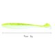 thumbnail image 3 of 20x Jig Wobblers Worm Soft Lures Pesca Artificial Swimbait (Amarillo Blanco), 3 of 5