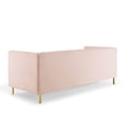 thumbnail image 6 of Tufted Sofa, Velvet, Pink, Modern Contemporary Urban Design, Living Lounge Room Hotel Lobby Hospitality, 6 of 8