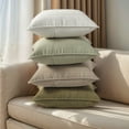 thumbnail image 2 of Sanmadrola White Pillow Covers 18x18 Set of 2 Chenille Throw Pillow Cover with Elegant Design Soft and Luxurious Decorative Throw Pillows for Couch Bed and Home Decor, 2 of 8