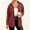 A58 Wine, variant on Xdegoge Button Down Jackets for Women Corduroy Long Sleeve Dressy Casual Work Office Tops Loose Fit Tunic Shackets Fashion Clothes Workwear