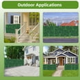 thumbnail image 4 of Artificial Grass Wall Panels Backdrop,10"x 10"(24Pcs) Faux Boxwood Panels for Outdoor Indoor Green Wall Decor,Party Wedding Garden Fence Decorations, 4 of 5
