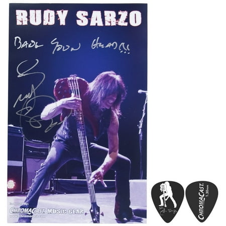 Artist Signature Guitars - Rudy Sarzo Autographed Poster Pack & Signature Guitar Pick Pack