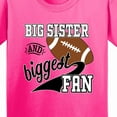 thumbnail image 4 of Inktastic Big Sister and Biggest Fan Football Player Youth T-Shirt, 4 of 5