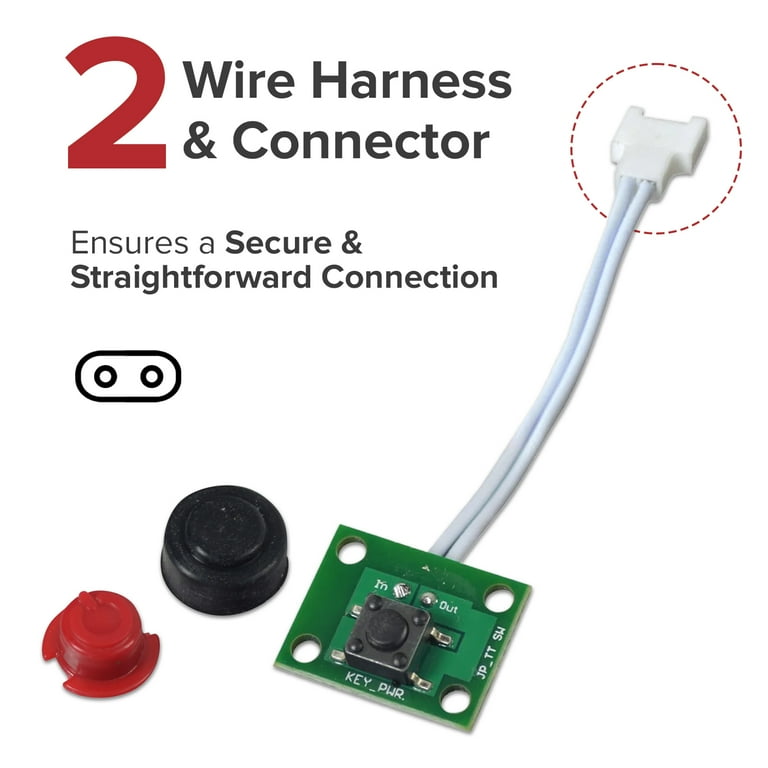 AlveyTech Heavy Duty Power Button, Replacement for GOTRAX