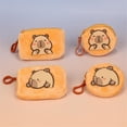 thumbnail image 2 of Sac à Main en Peluche Capybara Mignon, Sac à Main Rond avec Pendentif, Sac de Rangement pour Écouteurs, Mini Portefeuille à Fermeture Éclair, 2 of 4