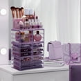 thumbnail image 2 of Sorbus Cosmetic Makeup and Jewelry Storage Case Tower Display Organizer - Spacious Design - Great for Bathroom, Dresser, Vanity and Countertop (Purple), 2 of 7