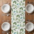 thumbnail image 6 of Sage Green Leaf Table Runner - 48 Inch Long, Kitchen Dining Table Runner Dresser Scarves, Vintage Botanical Ferns Country Plant Farmhouse Decor for Coffee Tables Wedding Party Banquet, 6 of 8