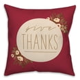 thumbnail image 2 of Creative Products Give Thanks Floral 3 16 x 16 Spun Poly Pillow, 2 of 3
