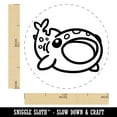 thumbnail image 2 of Fascinating Whale Shark with Open Mouth Self-Inking Rubber Stamp Ink Stamper - Pink Ink - Medium 1 Inch, 2 of 7