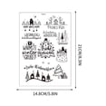 thumbnail image 3 of EGNMCR Christmas Candle Snowman Water Sticker Theme Activity Mood Candle Decoration Ultra Light Water Sticker a Sticker, 3 of 4