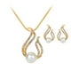 thumbnail image 2 of Teissuly Fashion Casual Exquisite Luxury Diamond Pearl Necklace Earring Set Teissuly WER202401274044, 2 of 7