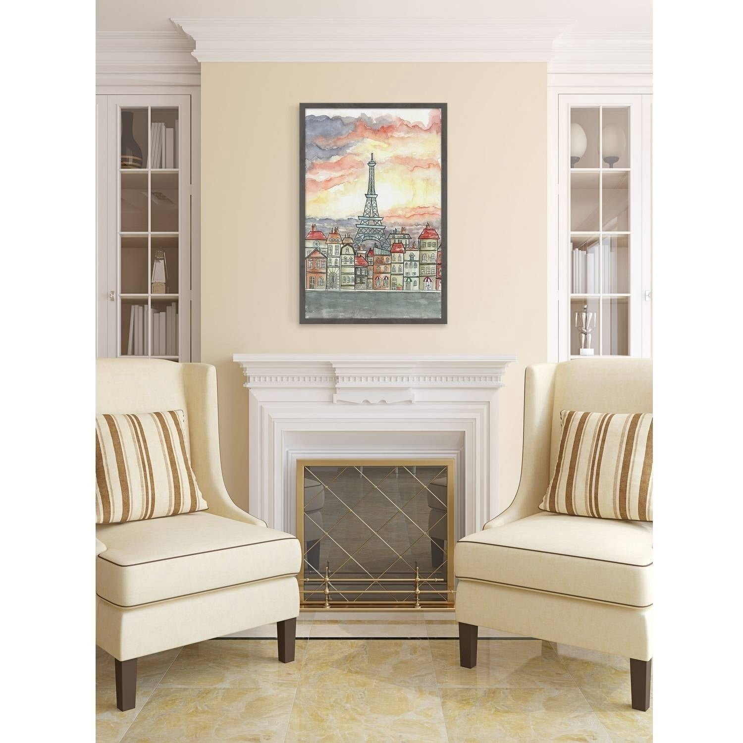 "Good Morning Paris" Framed Painting Print