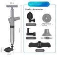 thumbnail image 3 of Toilet Plunger, Toilet Plunger, Air Drain with Real-Time, Heavy Duty Plunger for Bathroom and Plumb, 3 of 5