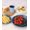 Blue, variant on Plates and Bowls Sets, Unbreakable Dinnerware Sets, Dish Set for Camping, Dishwasher, Outdoor Kitchen and Apartment Dorm Dinning RV Essential